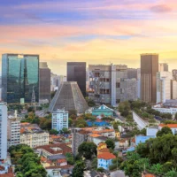 Rio De Janeiro city skyline