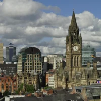 Manchester city skyline